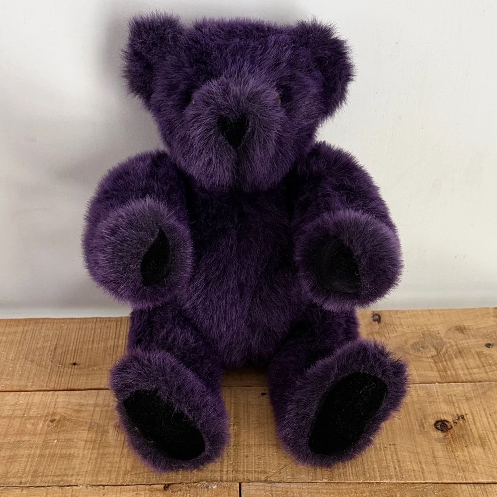 Vermont Teddy Bear in Rich Purple - Picture 1 of 4